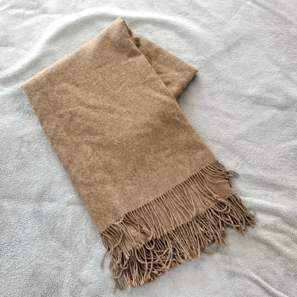 A Soft Idea 100% Baby Alpaca Throw Blanket Monogram 
